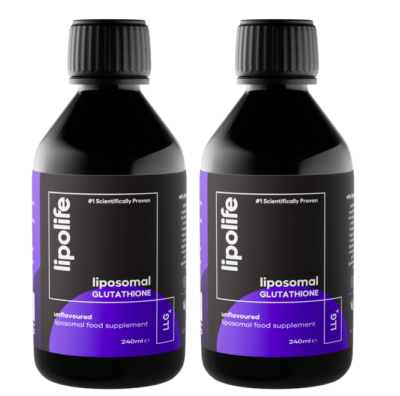 lipolife liposomal glutathione LLG4 Liposomal Glutathione (Unflavoured) 250ml - Lipolife DOUBLE PACK