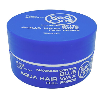 Red One Maximum Control Blue Aqua Hair Wax 150ml (BLUE) VERSAND KOSTENLOS 