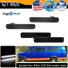 Luces de señalización laterales LED ahumadas 4 piezas para camioneta Ford F150 Bronco serie F 1973-1979