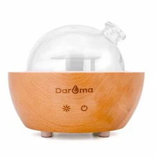 Glass Essential Oil Diffuser,200ml Real Wood Base,AirRoom Humidifier