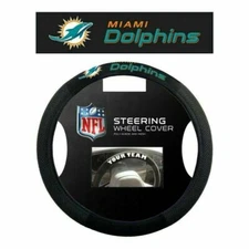 Miami Dolphins NFL Mesh Steering Wheel Cover