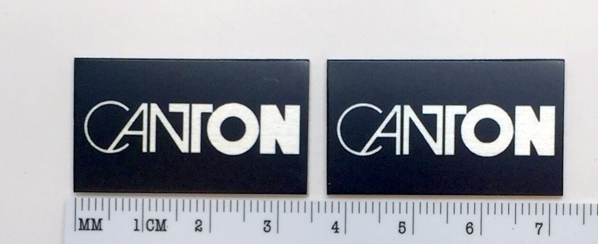 Canton Speaker Badge Custom Aluminum Pair | eBay
