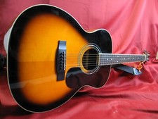 Mitchell Mo-100s/vs 6 String Acoustic Guitar W/case & Deltalab Tuner *great Cond