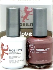 NOBILITY Gel Nail Polish 0.5fl.oz UV/LED Gel Color Duo NBCS091- Beach Body