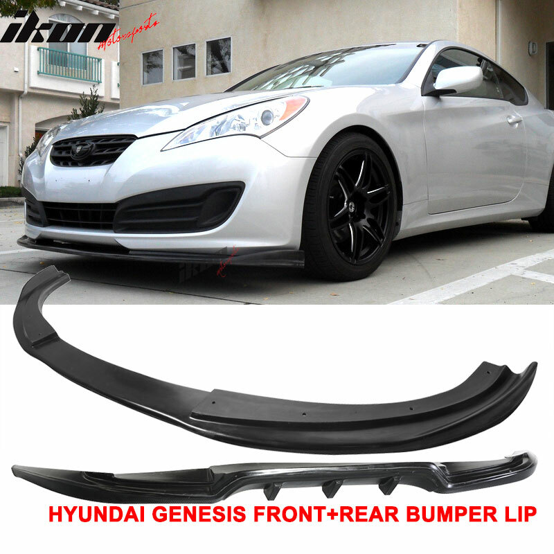 Fits 10-12 Hyundai Genesis Coupe Sport Front + Rear Bumper Lip PU | eBay