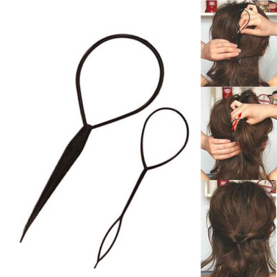 4 Pcs Set Styling Clip Bun Maker Hair Twist Braid Ponytail Tool