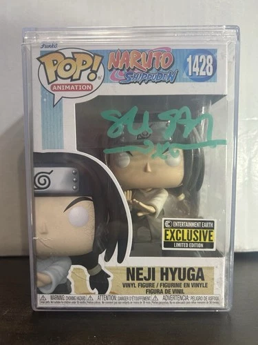 Steve Staley Signed Neji Hyuga EE LE Excl - Naruto Shippuden - Funko Pop 1428