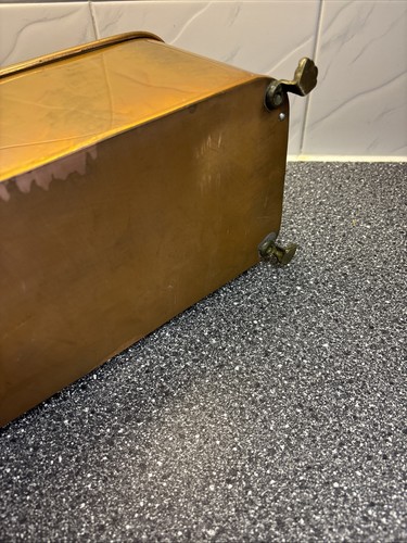 Large Vintage Copper Trough Planter With Lion Handles - Picture 12 of 13