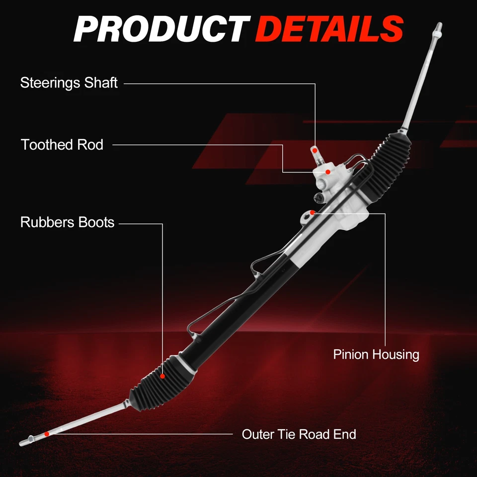 Complete Power Steering Rack&Pinion Assembly 26-3018 For 2000-2006 Nissan Sentra Foto 4 de 4