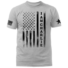 Charlie Kirk True Patriot Memorial US Flag T-shirt