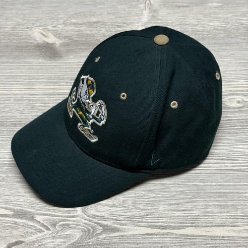 Notre Dame Fighting Irish Hat Cap Fitted Mens 7 1/8 Green NCAA Football College - Picture 3 of 10