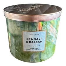Bath and Body Works Sea Salt & Balsam 3-Wick Candle Scented (14.5 OZ / 411 G)