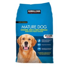 Kirkland Signature Mature Formula Chicken, Rice and Egg Dog Food 40 lb. 2.20 per gallon