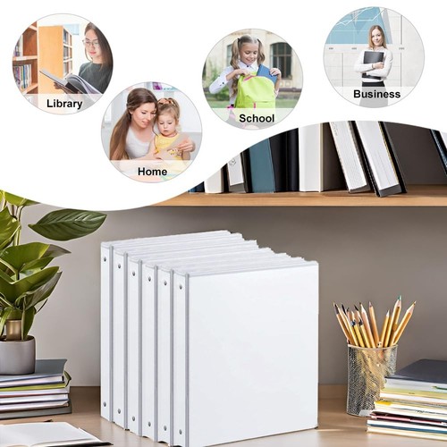 1 Inch Binders 3 Ring, with 2 Interior Pockets,Holds 200 Sheets Letter Size P... - Bild 4 von 7