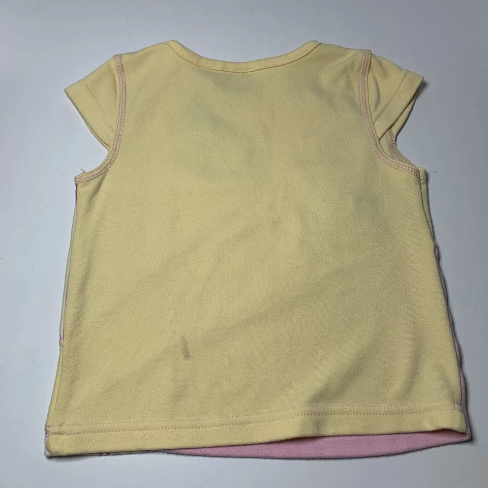 2004 Hasbro Embroidered Pink/Yellow My Little Pony Girls Tshirt Size 4 - Image 2 of 4