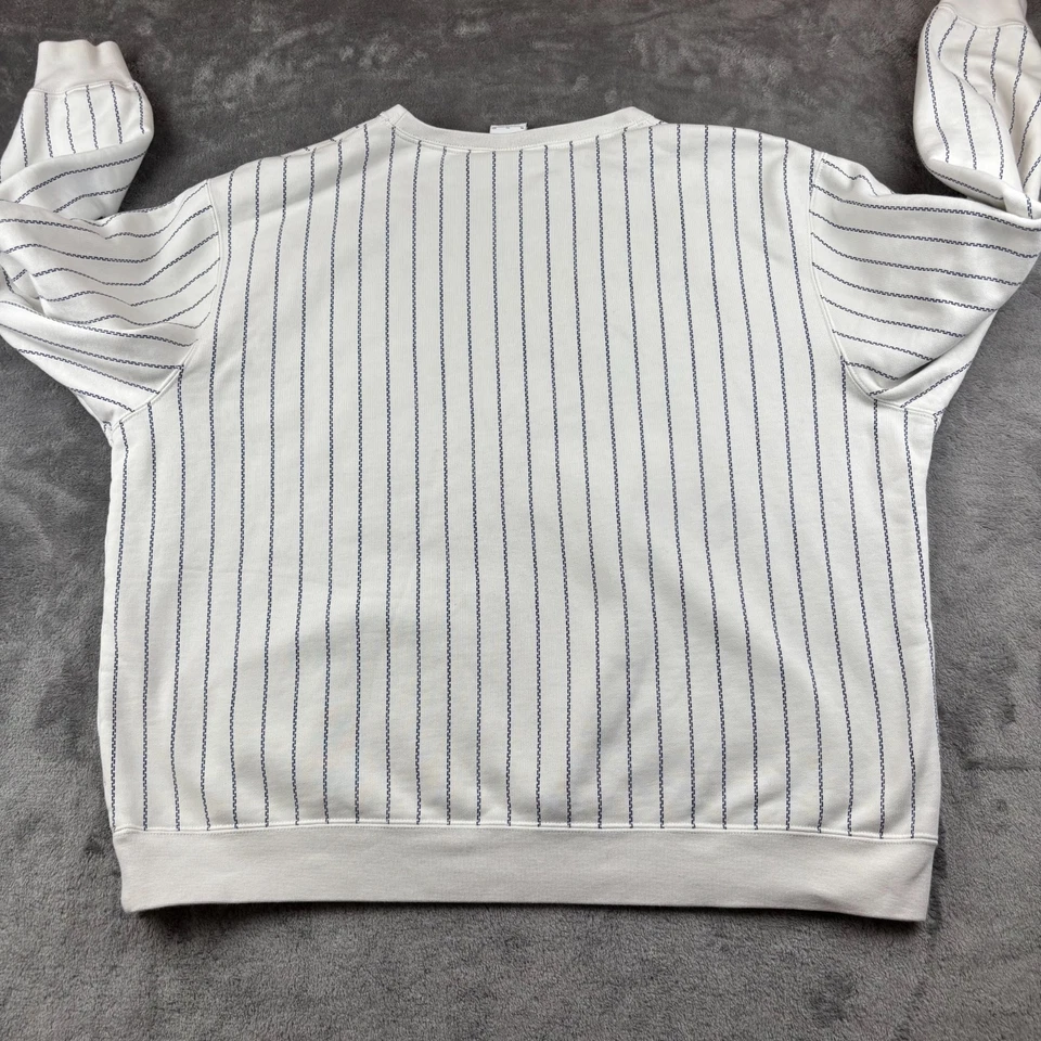 Nike SB XL Skateboarding Cuello Redondo Vela Blanco Crema (DH2636-133) Pin Rayas Surf Foto 2 de 4