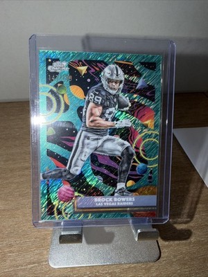 2025 Topps Cosmic Chrome Brock Bowers/50 Aqua Equinox Refractor /199