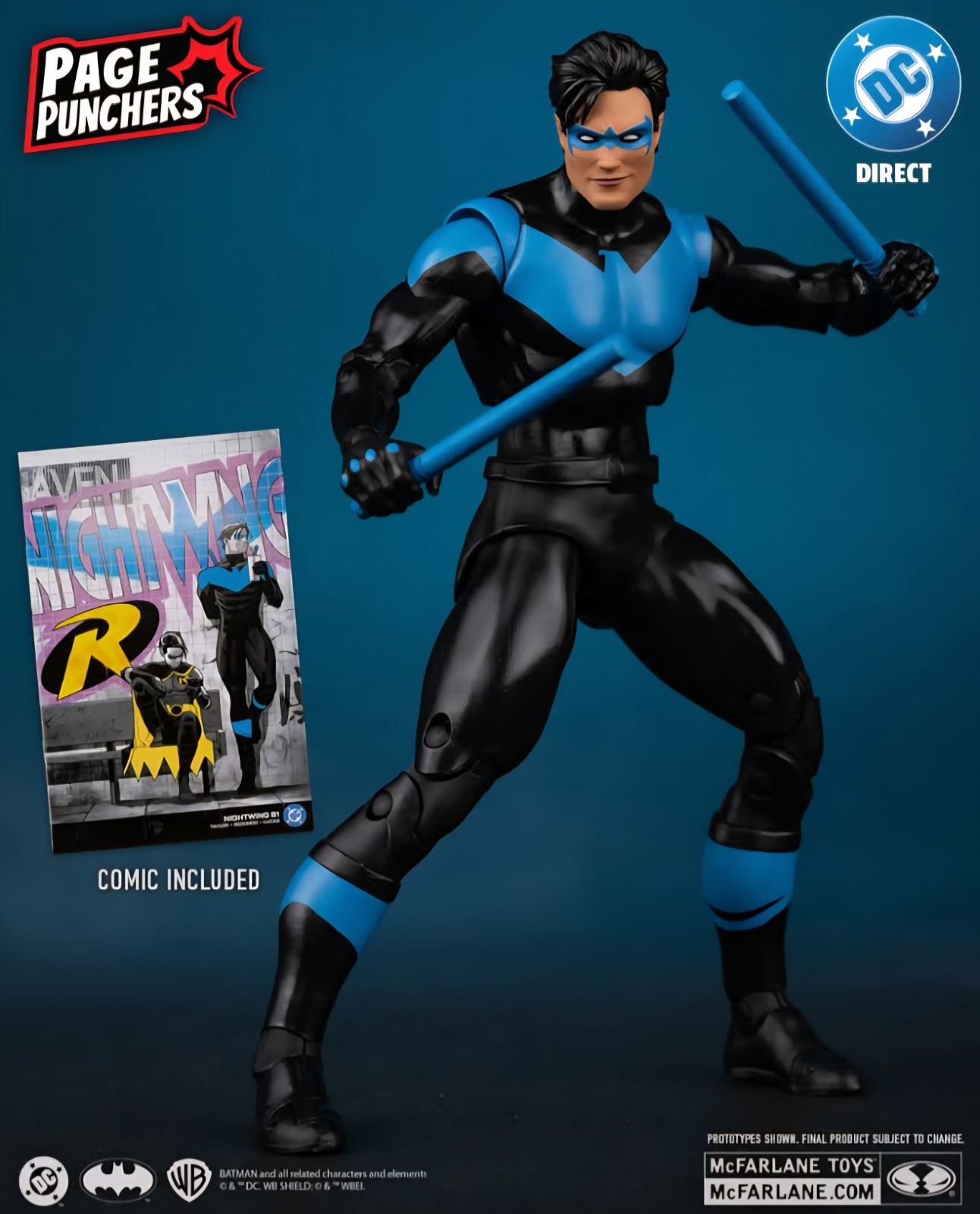 🖤🩵McFarlane Toys DC Direct Page Punchers NIGHTWING (Nightwing #81) 7" figure