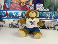 Build-A-Bear Workshop Bear Plush Stuffed Animal Brown BAB Shirt &Jeans,Belt 12"