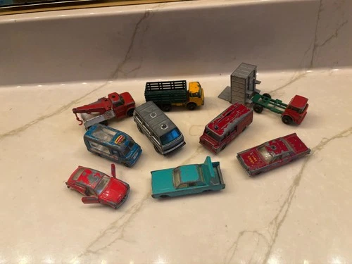 Vintage Lot OF 9 Lesney Matchbox Cars Made in England