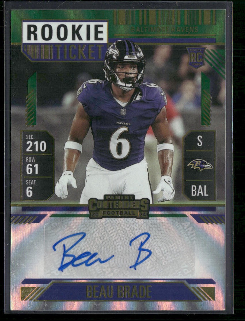 2024 Panini Contenders #233 Beau Brade Rookie Ticket Auto
