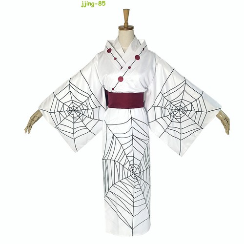 Demon Slayer Rui Spider Demon Cosplay Costume Full Set Clothing Outfits Hot Suit - Picture 8 of 9