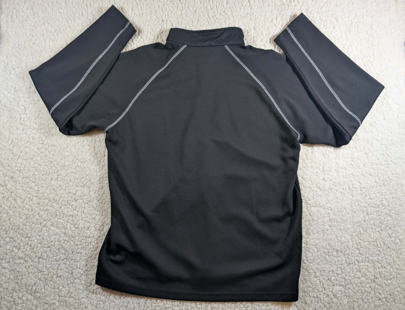 Tri Mountain Performance Jacket Sweater Black Whi… - image 3