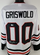 Chevy Chase Autographed Clark Griswold Christmas Vacation Movie Jersey BAS Witne