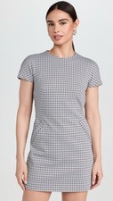 Theory Dolman Houndstooth Mini Dress Size 2 NWOT MSRP $325