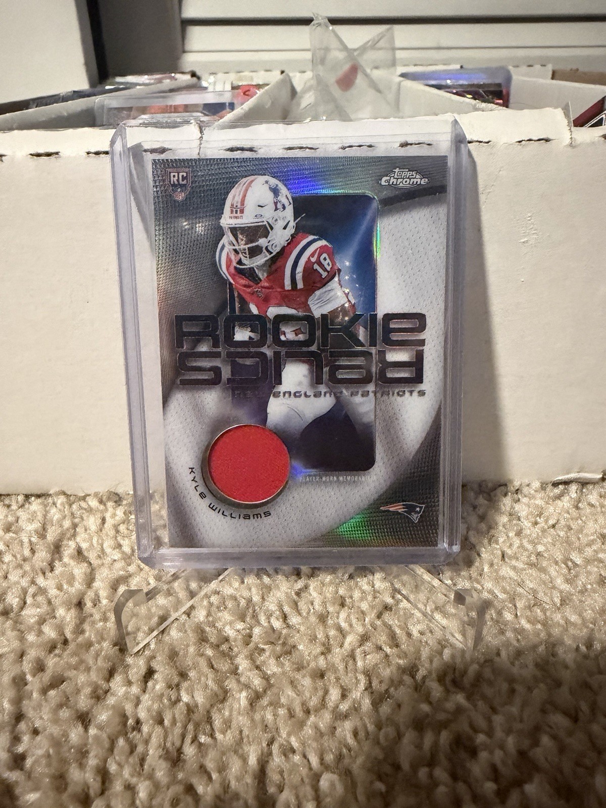 Kyle Williams 2025 Topps Chrome #RR-KWI Rookie Relics Refractor Patriots RC