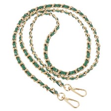 47" Purse Chain Strap, DIY Bag Chain Strap Replacement, Dark Green Gold