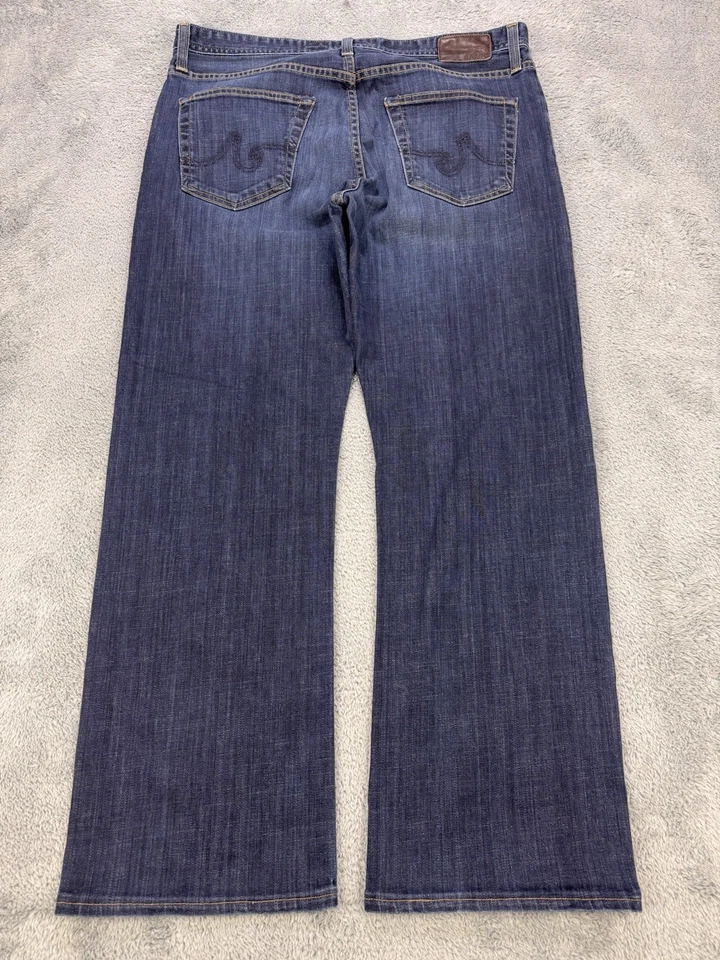 Pantalones de mezclilla AG Adriano Goldschmied para hombre 36x29 (alterados) azul héroe calce relajado EE. UU. Foto 3 de 4