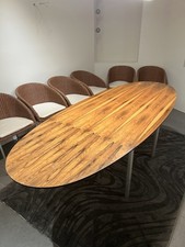 Edler Konferenztisch/Esstisch Palisander Furnier 250x95cm Kolonial Stil/Vintage