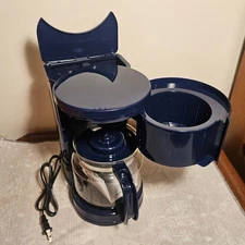 St. Croix Colors Blue 12 Cup Automatic Drip Coffee Maker W Instruction Manual