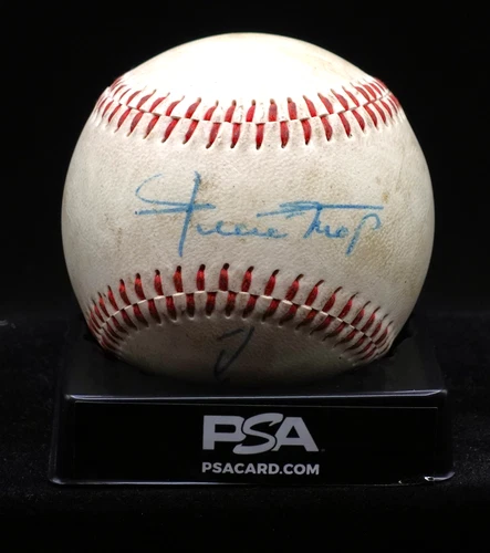 Willie Mays and Duke Snider Signed Official League Baseball with PSA COA