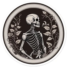 Skeleton Vine - Vinyl Decal Sticker - Car Window Laptop - ebn12590
