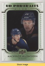2019 Upper Deck UD Portraits Rookies Green Mackenzie MacEachern #P-79 READ 1u6