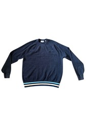 Lacoste Sweater Relaxed Fit Pullover Blue Men  s Size 5 Medium Good Condition