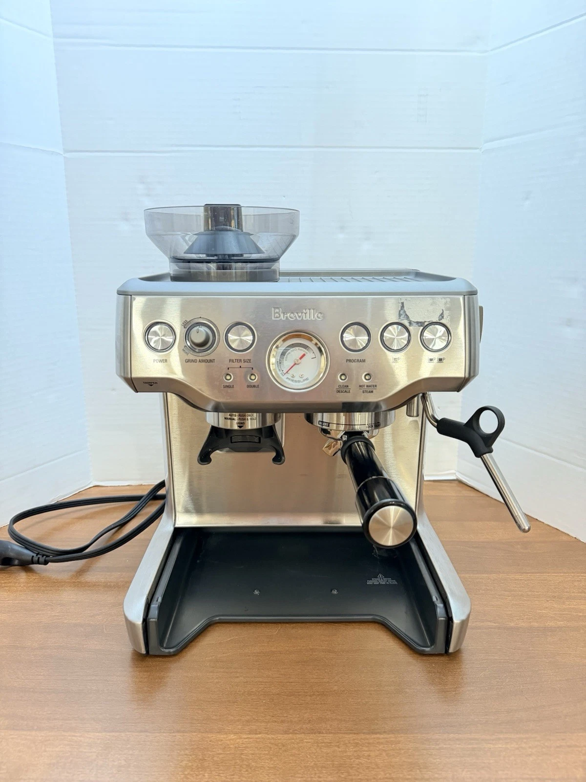 Breville BES870XL Barista Express Espresso Machine Stainless for PARTS or Repair