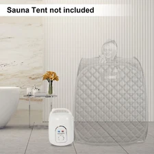 1.5L Portable Sauna Steamer Pot SPA Steam Generator ABS For Shower Bath 110V