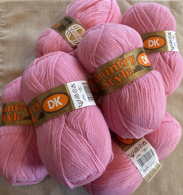 7 Knäuel Sirdar Country Style DK  ROSA   45 % Acryl 40 % Polyamid 15 % Wolle
