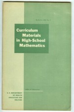 Curriculum Materials in High-School Mathematics by Kenneth E. Brown! (1954)
