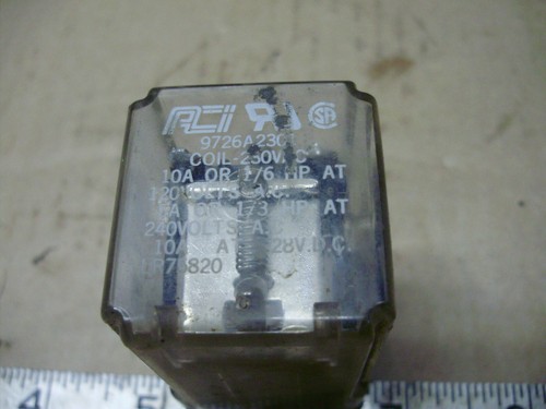 ACI 9726A2301 Relay, 8 Pin, 230VAC Coil - Picture 5 of 5