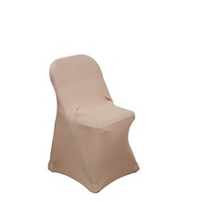 10 Nude Stretchable Spandex Chair Covers Wedding Banquet Reception Decorations