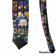 VINTAGE Neck Tie LOONEY TUNES USPS 1997 Stamp Collection Warner Bros Post Office
