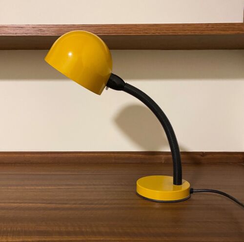 SALE 1970s bright yellow JETAGE GOOSENECK MCM DESK LAMP v.g. working condition - Picture 1 of 3