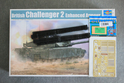 Trumpeter 01522 + Challenger 2 Enhanced Armour + PE Set und Kette