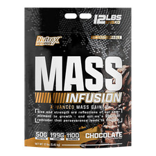 Nutrex MASS Infusion Bulk Size Whey Protein Weight Gainer 1100 Calories 12 Lb