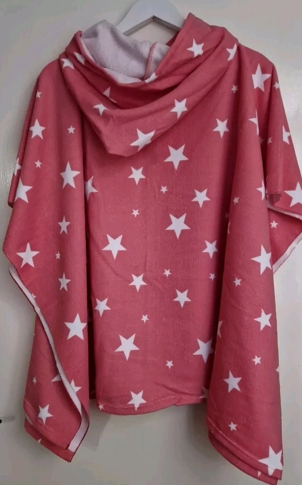 Dreamscene OHS Blush Star Niños Poncho con Capucha Toalla Niños Playa Bata de Natación Foto 3 de 4