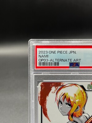 PSA 10 Nami OP03-040 L Alt Art Mighty Enemies 2023 ONE PIECE Card